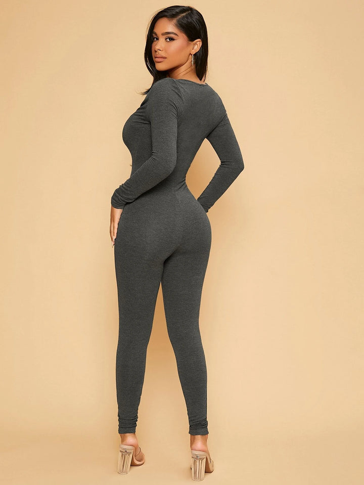 Bodyfit Solid Colored Jumpsuit