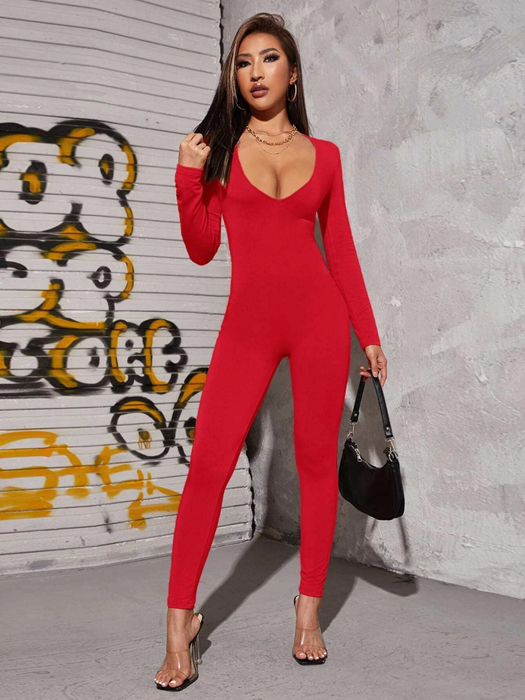 Bodyfit Solid Colored Jumpsuit