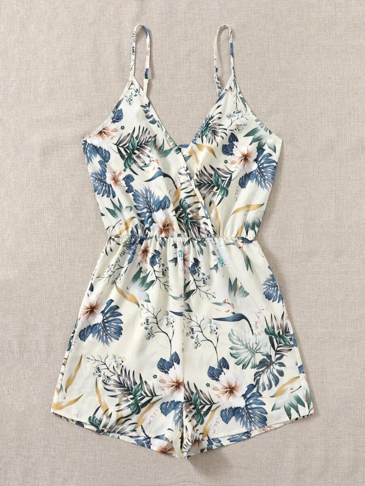 Floral Print Cami Romper