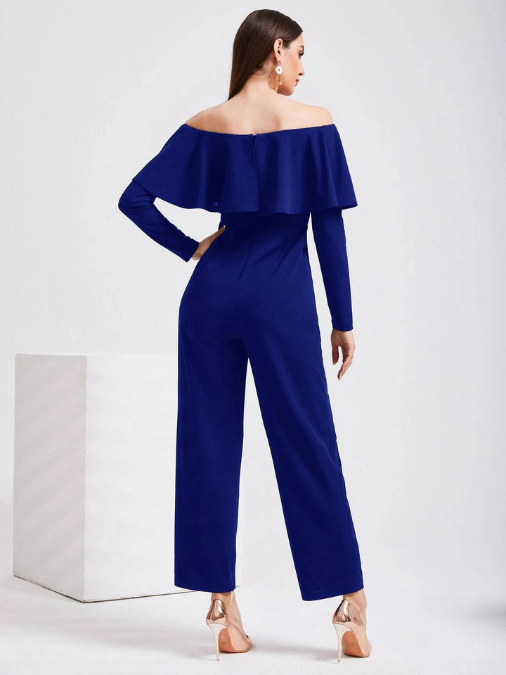 V Wired Overlay Jumpsuit