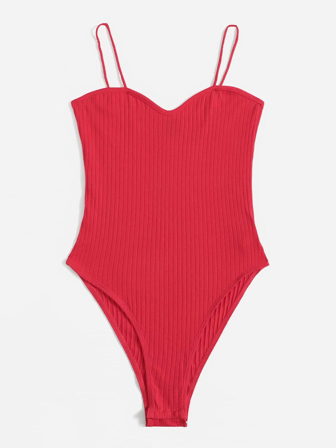 Solid Ribbed Cami Bodysuit