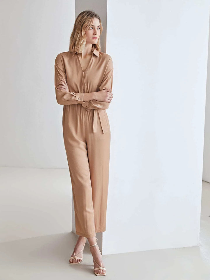 Plain Long Sleeve Jumpsuit