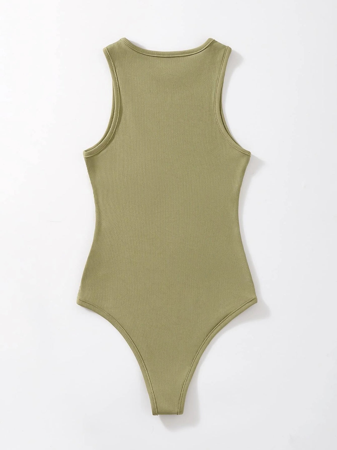 Ribbed Knit Two Tone Bodysuit
