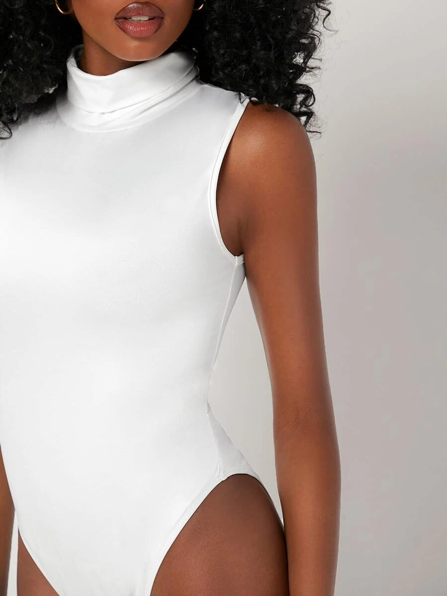 Mock Neck Slim Fit Bodysuit