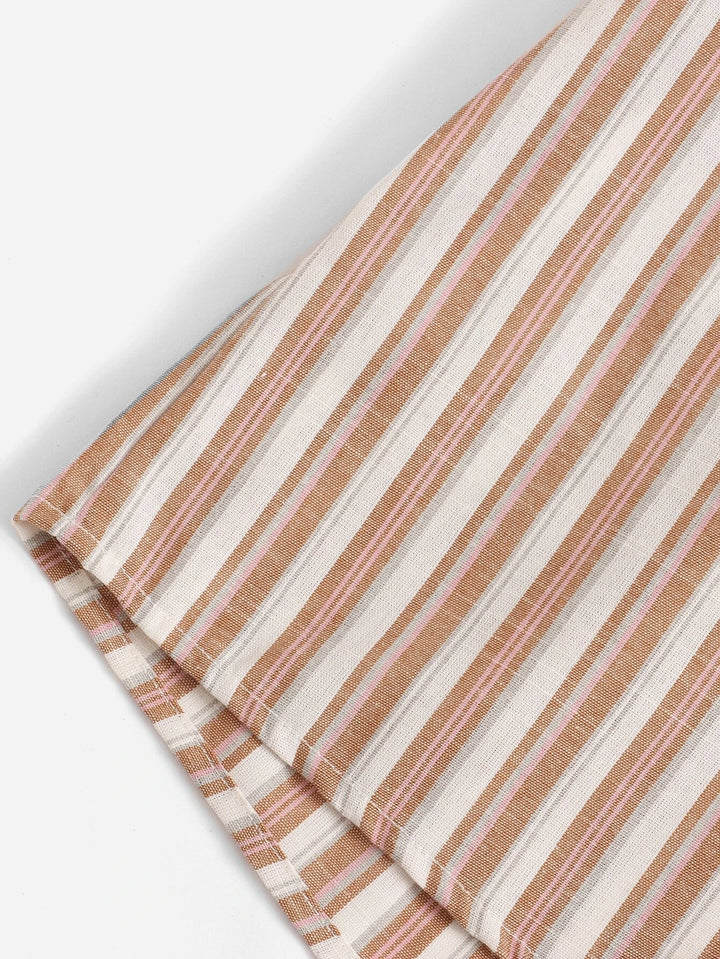 Striped Ruffle Tie Back Jumpsuit