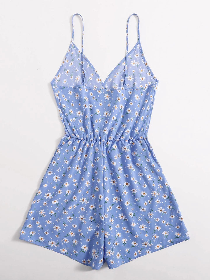 Daisy Floral Cami Romper