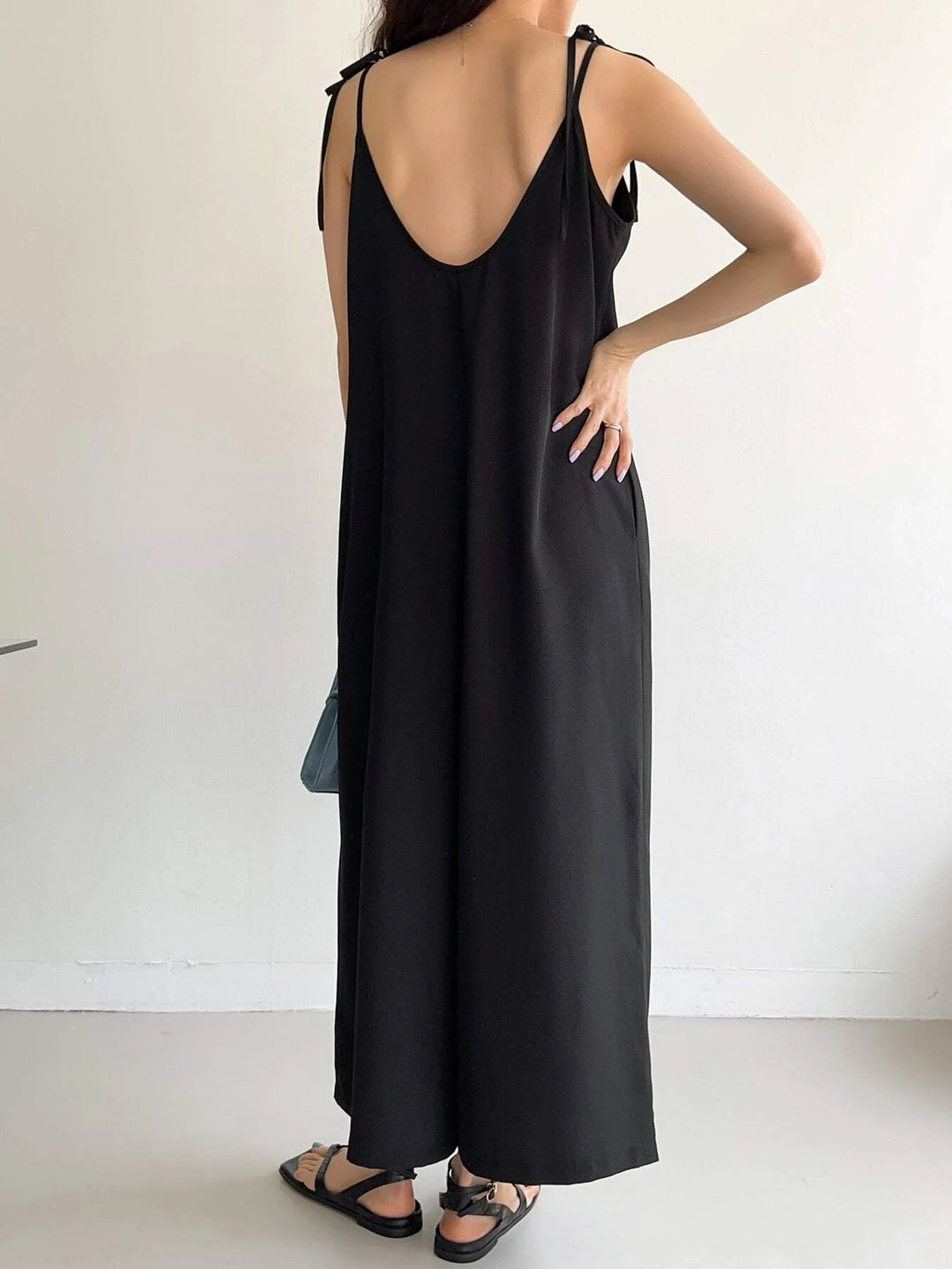 Shoulder Hidden Pocket Cami Jumpsuit