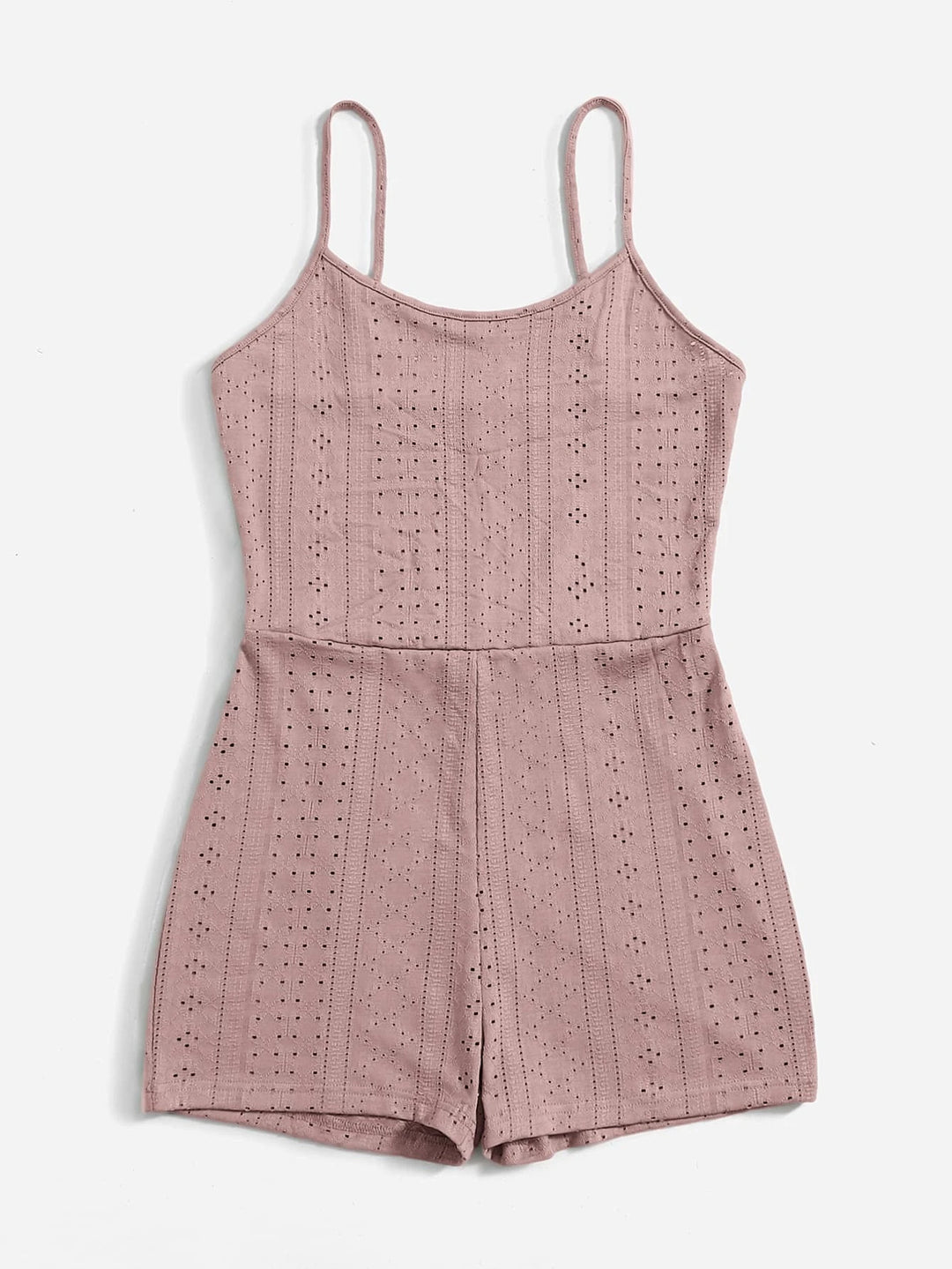 Eyelet Embroidery Romper