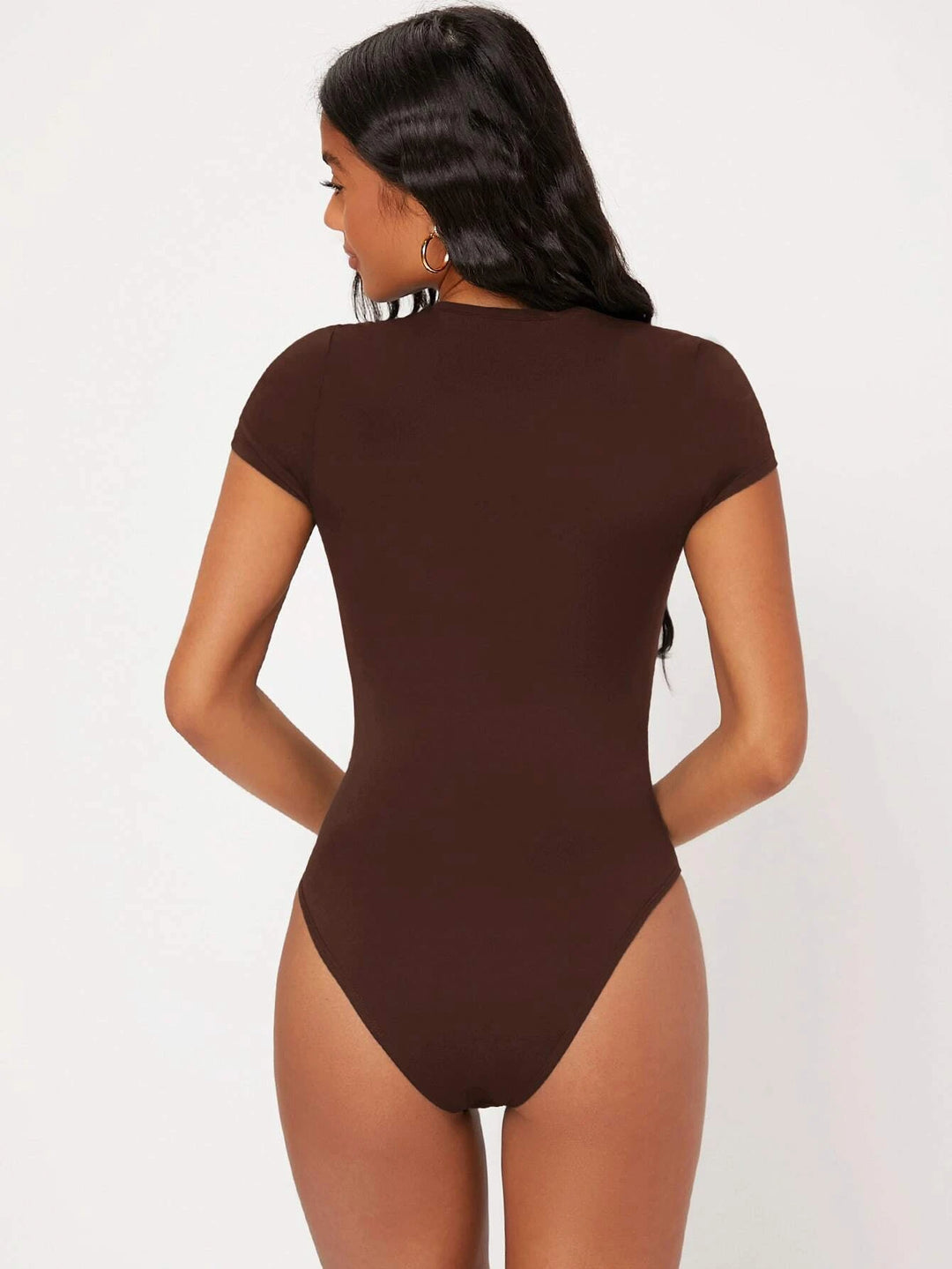 Solid Colored Slim Fit Bodysuit