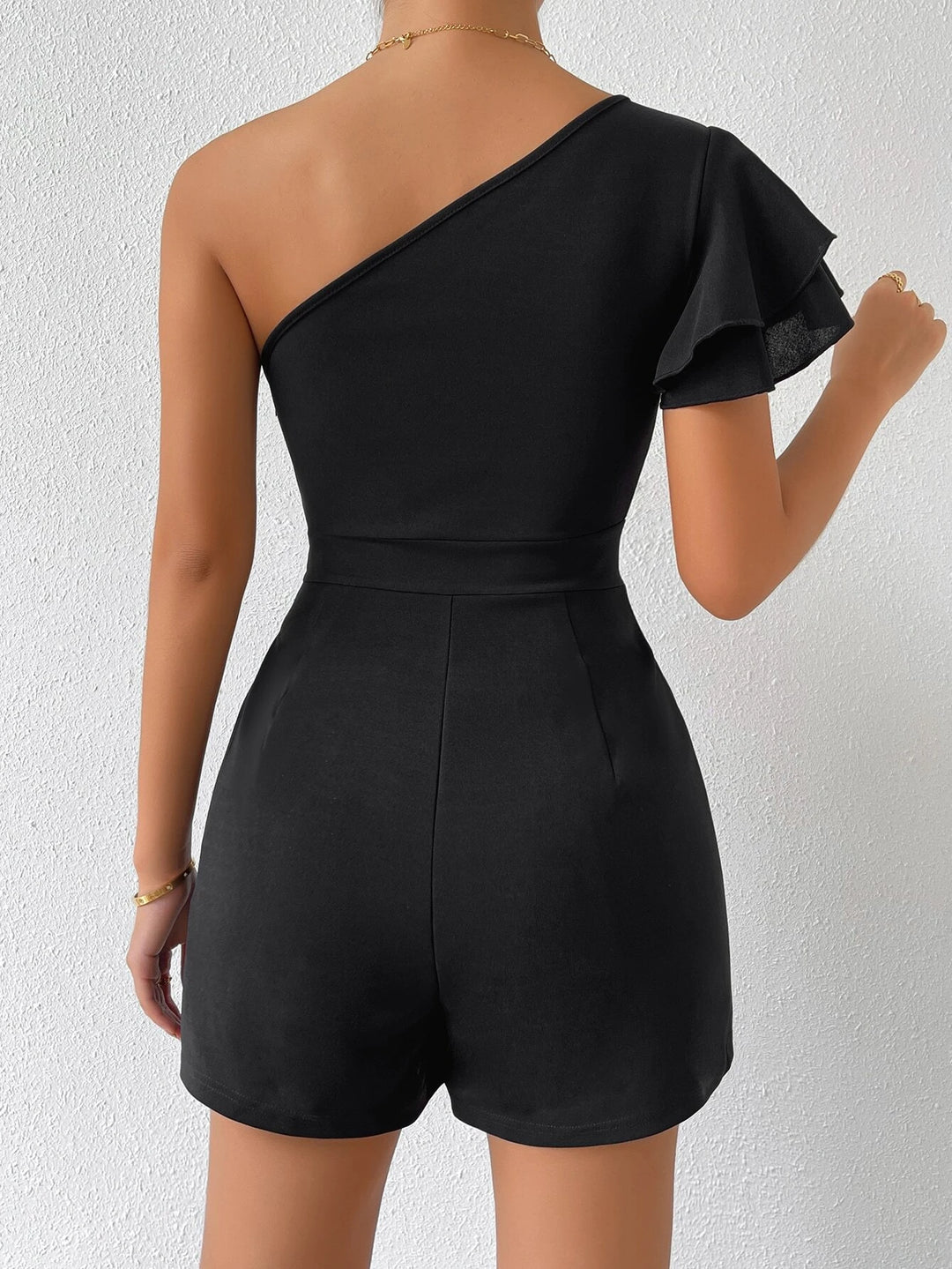 Elegant Butterfly Sleeve Romper