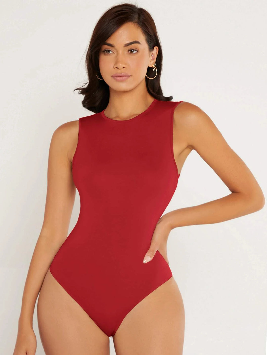 Neck Fitted Tank Bodysuit