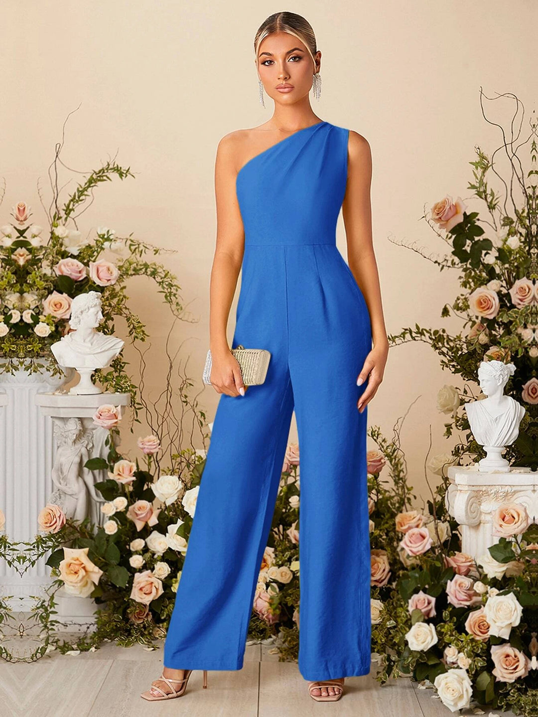 One Shoulder Jumpsuit