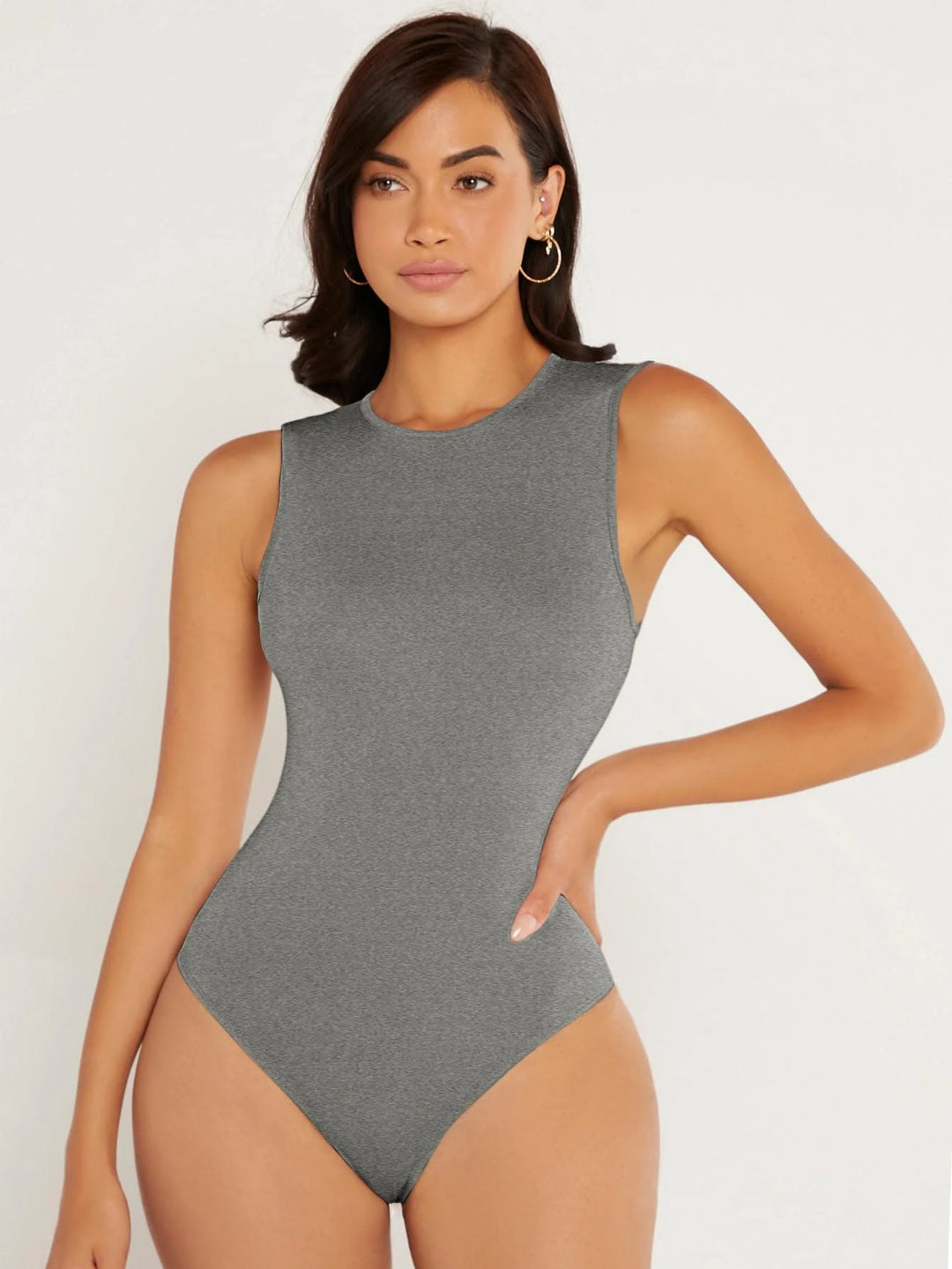 Neck Fitted Tank Bodysuit