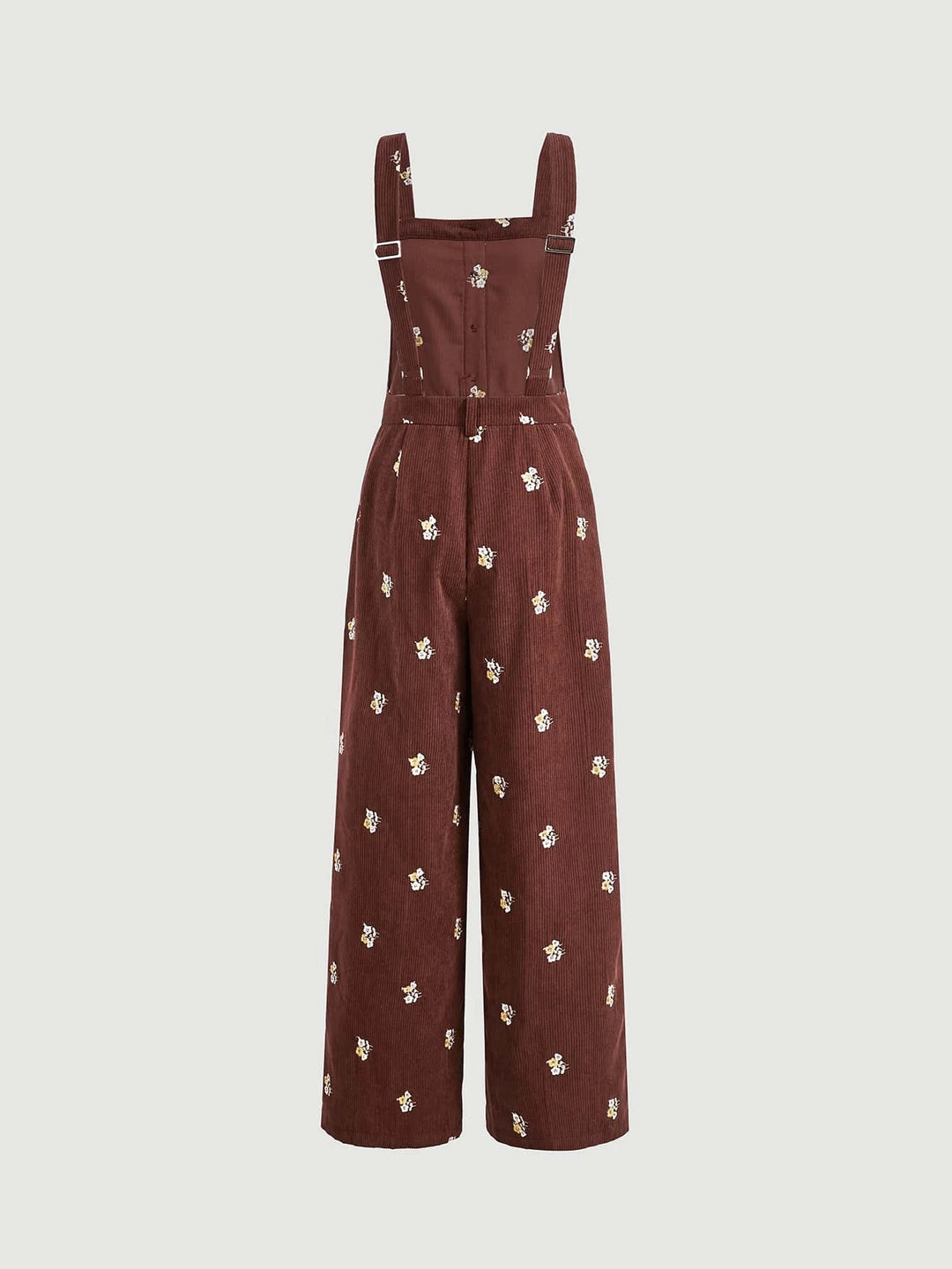 Floral Print Overall Jumpsuit