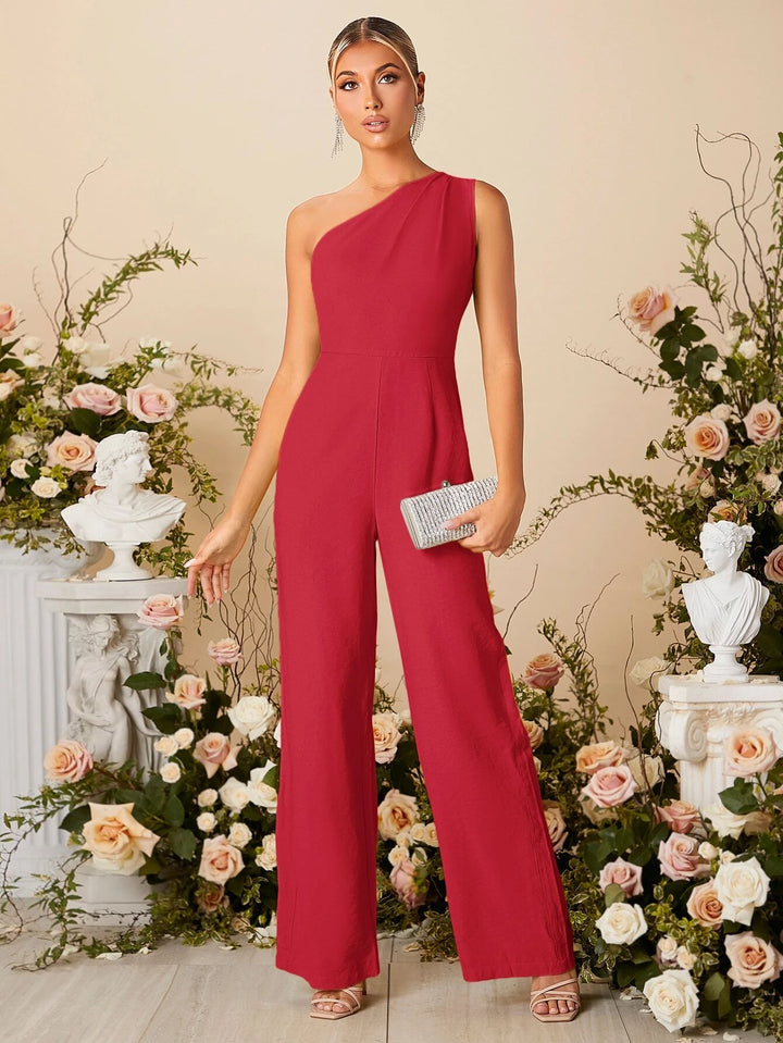 One Shoulder Jumpsuit