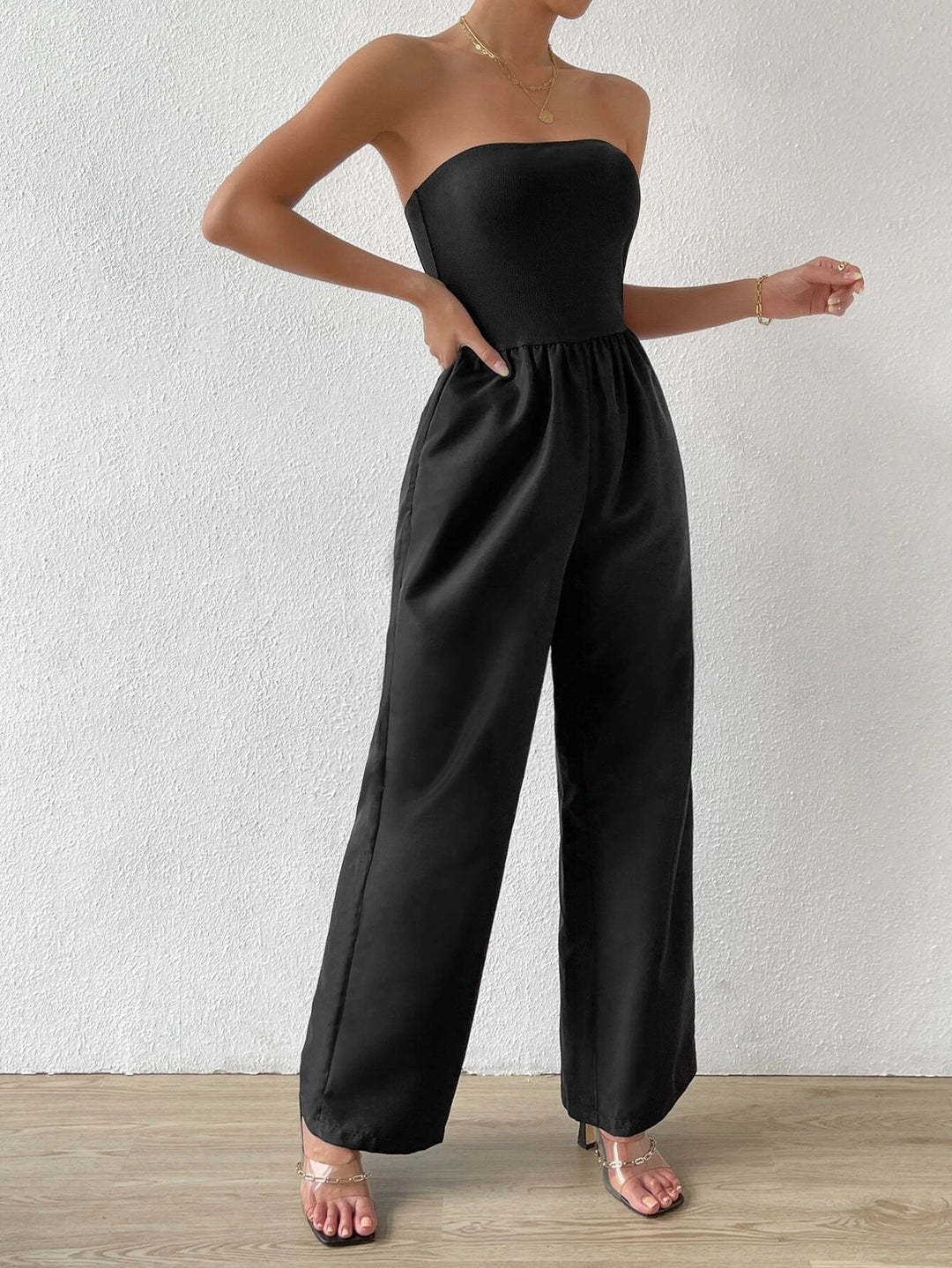 Casual Slant Pocket Sleeveless Jumpsuit