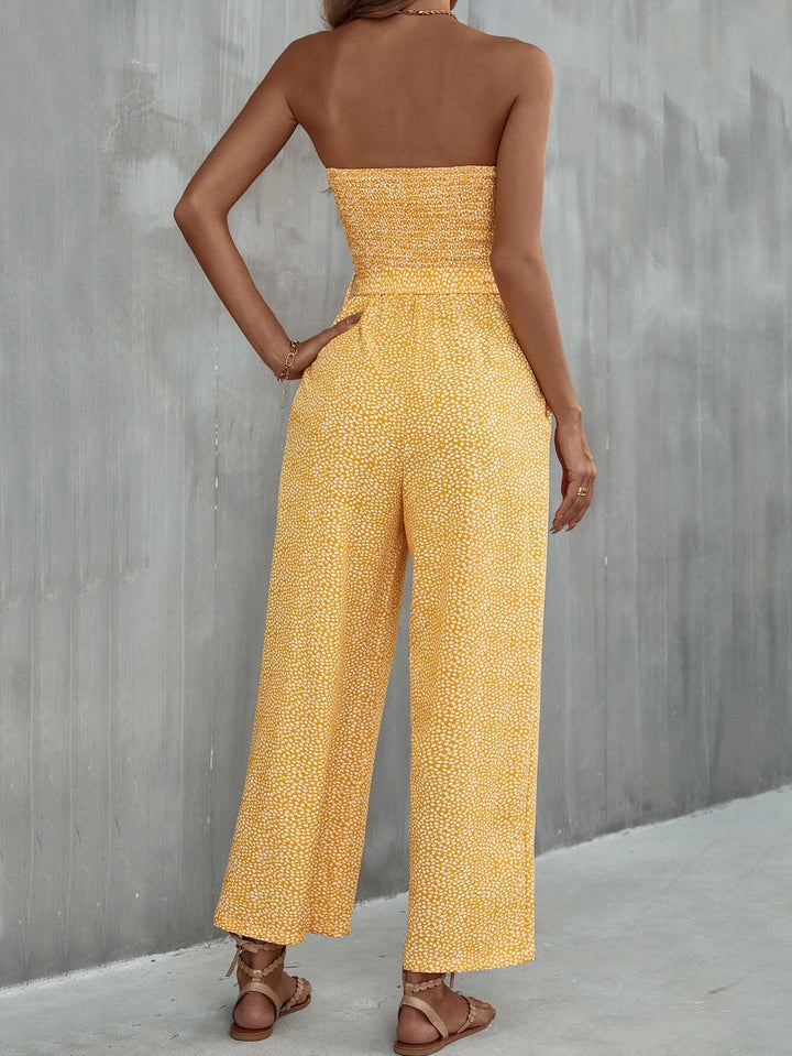 Jumpsuit mit seitlicher Tasche und Gürtel