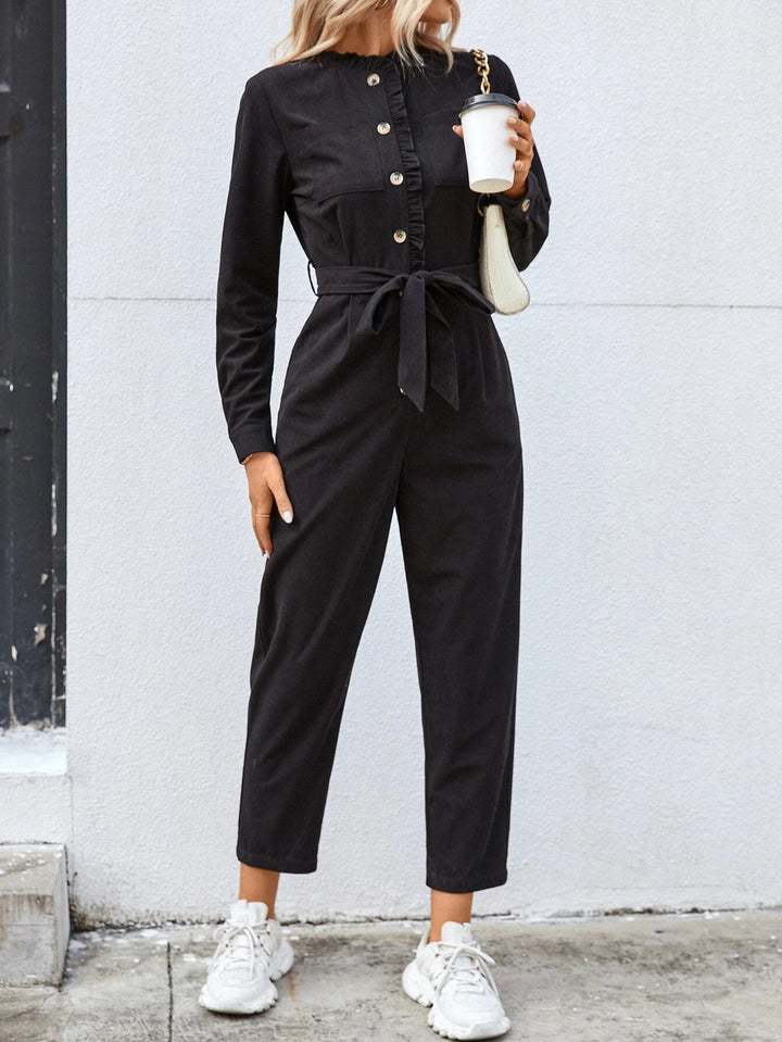 Casual Long Sleeve Jumpsuit