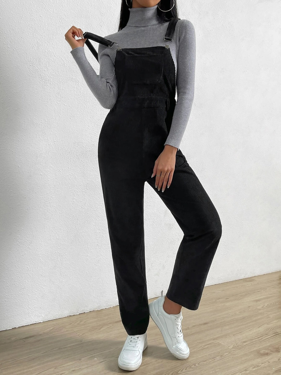 Sleeveless Pocket Front Jumpsuit Without T-Shirt