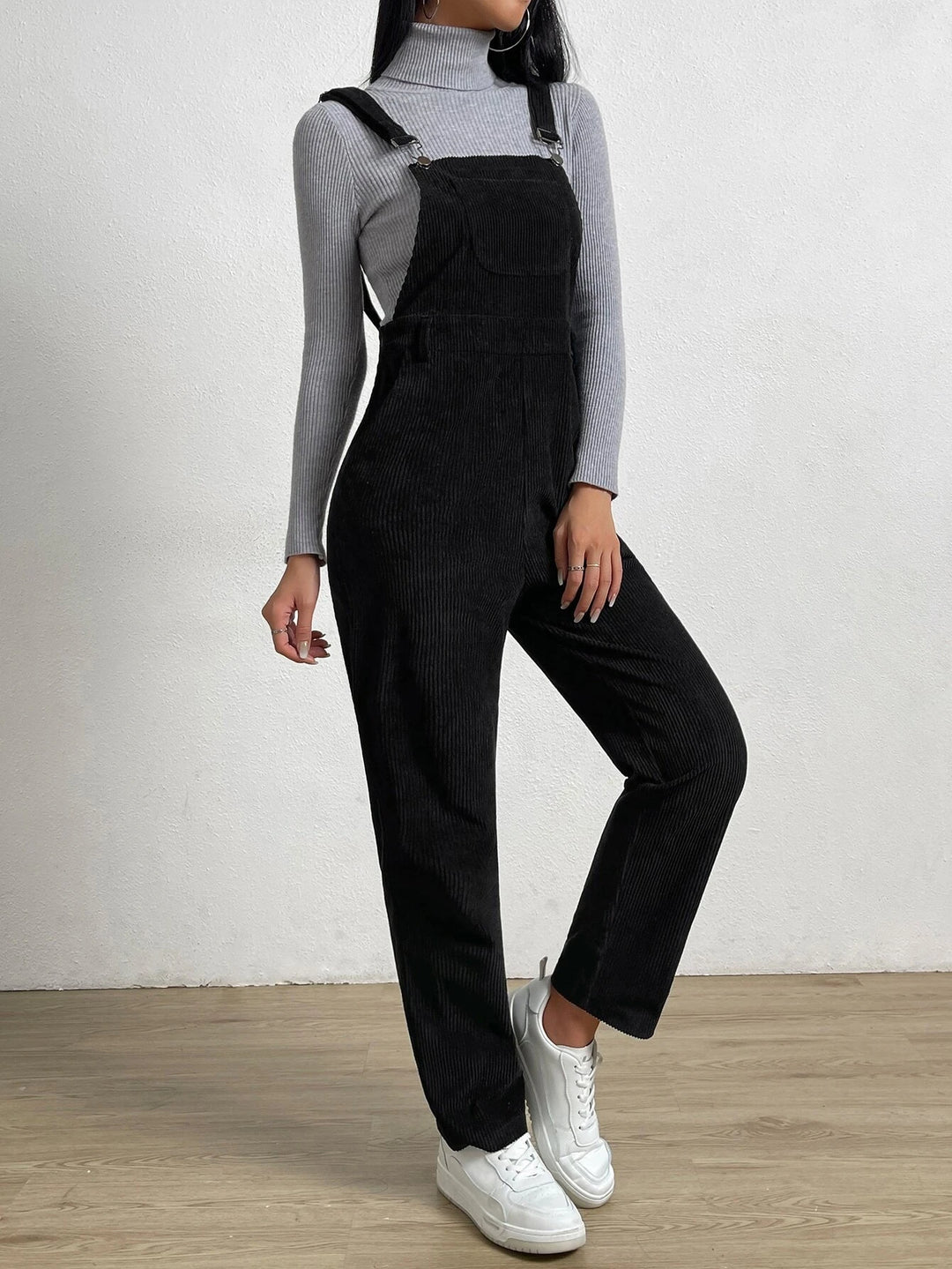 Sleeveless Pocket Front Jumpsuit Without T-Shirt