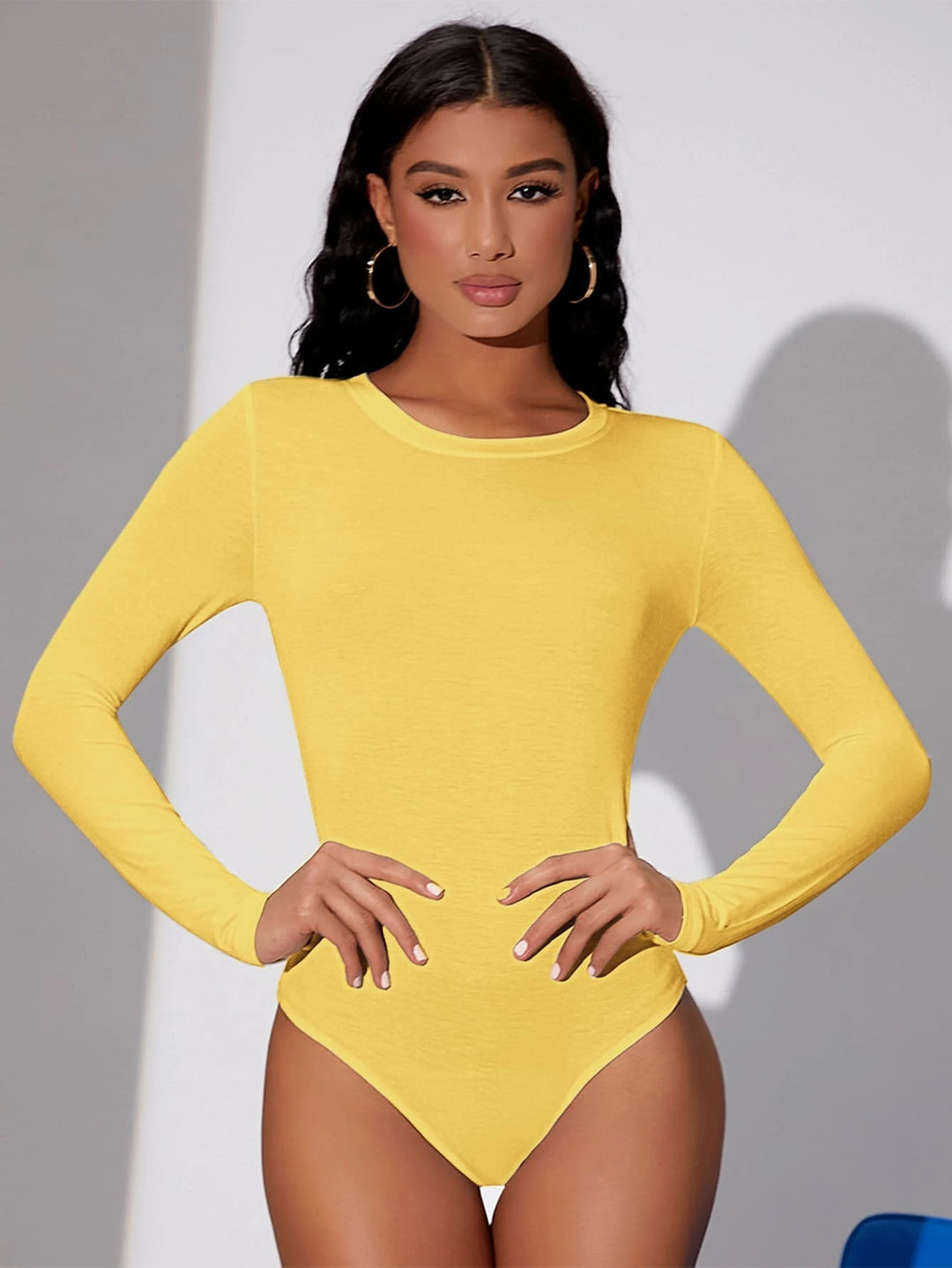 Solid Colored Long Sleeve Bodysuit