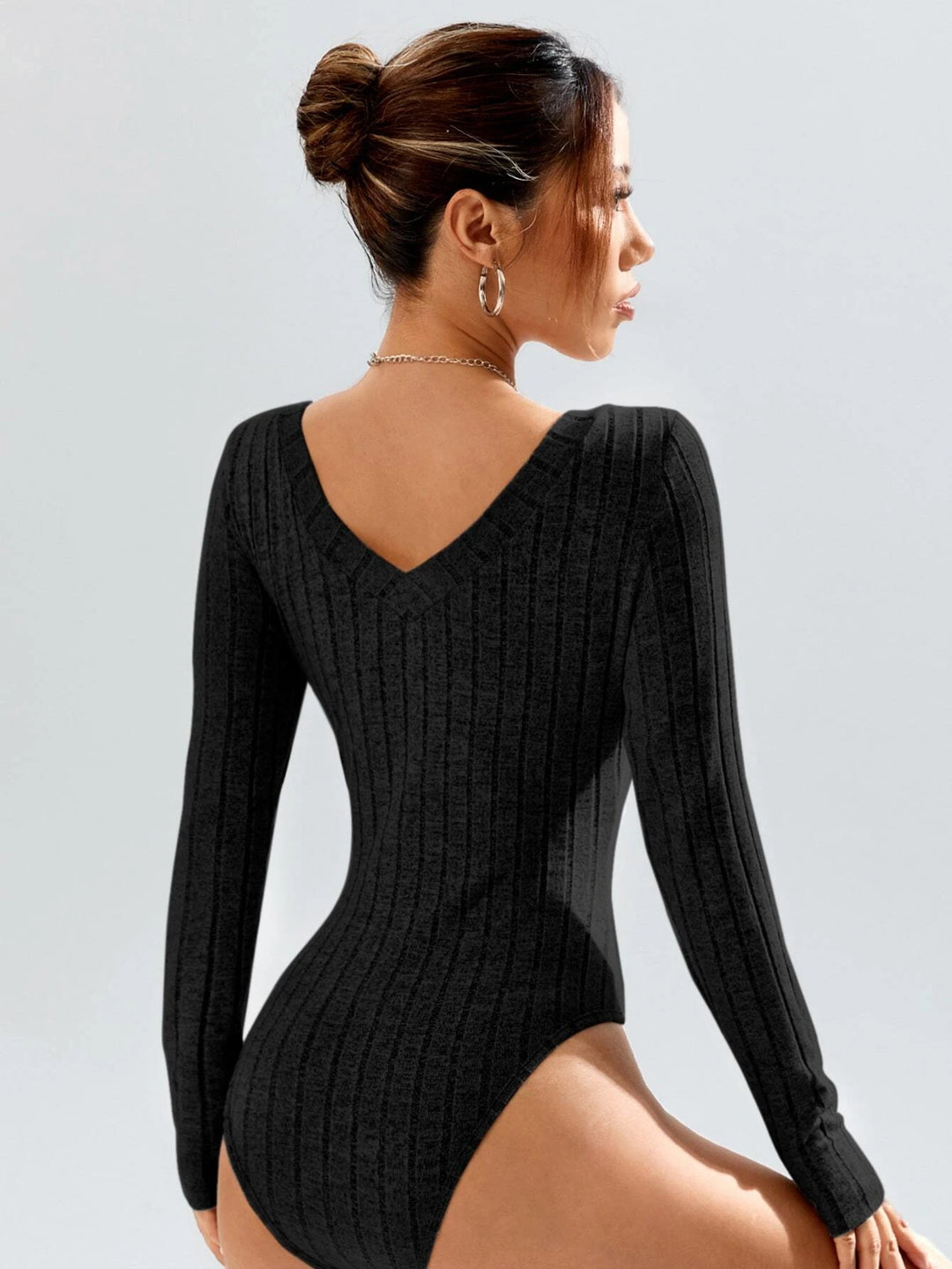 Plunging Neck Tee Bodysuit