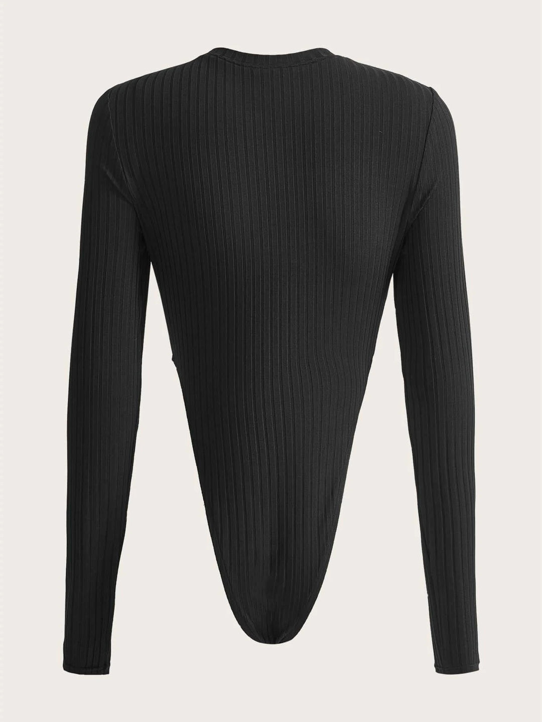 Solid Plain Long Sleeve Bodysuit