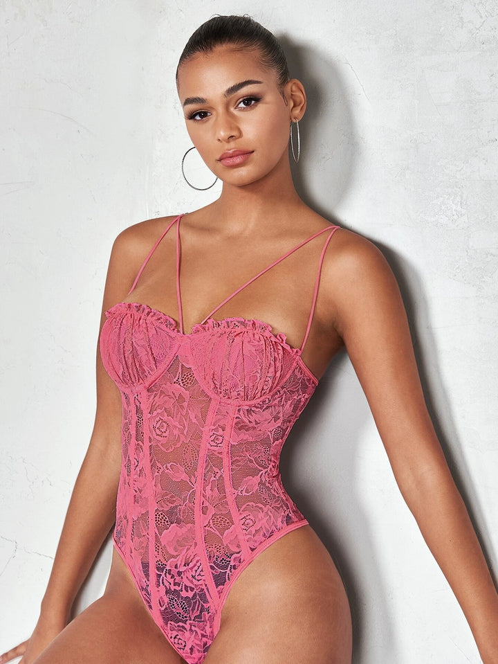 Trim Lace Cami Bodysuit