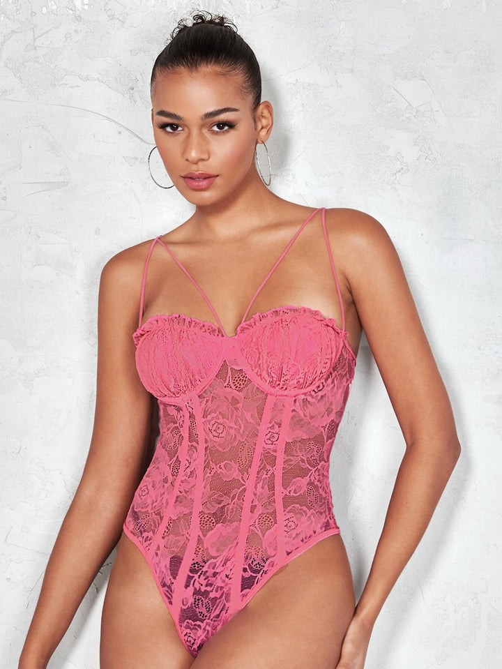 Trim Lace Cami Bodysuit