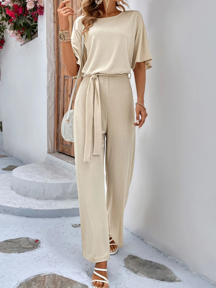 Batwing Sleeve Casual Jumpsuit