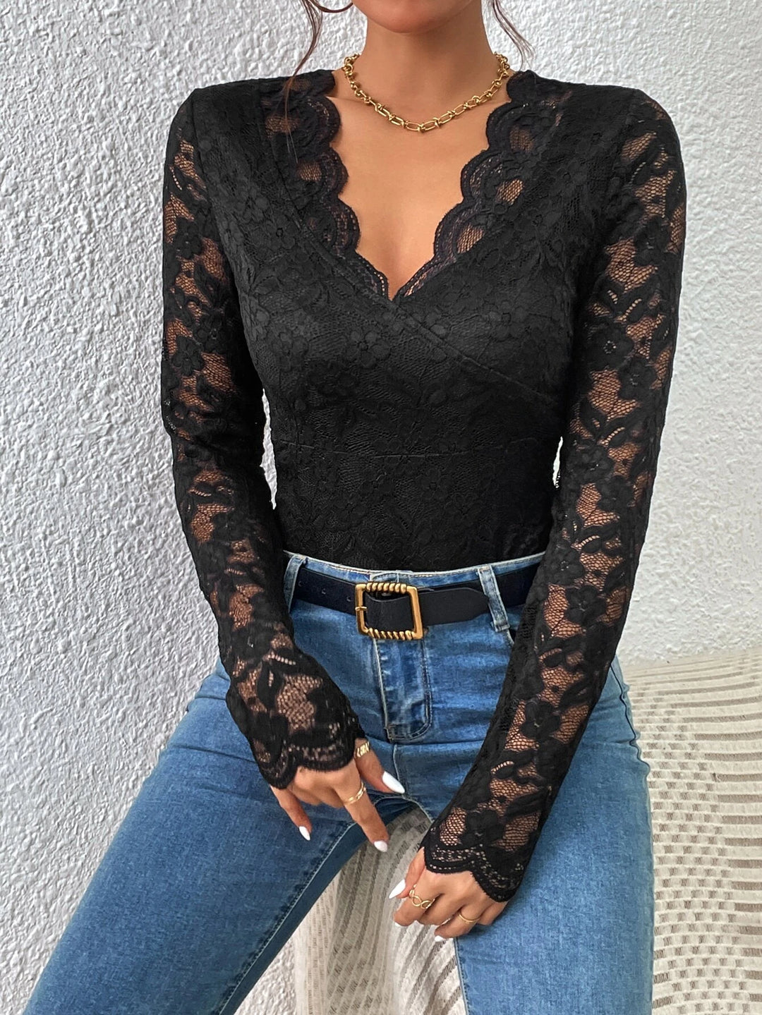 Trim Lace Bodysuit