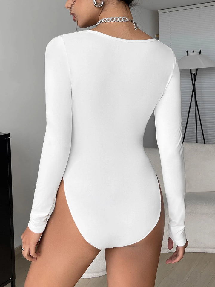 Square Neck Slim Fit Bodysuit