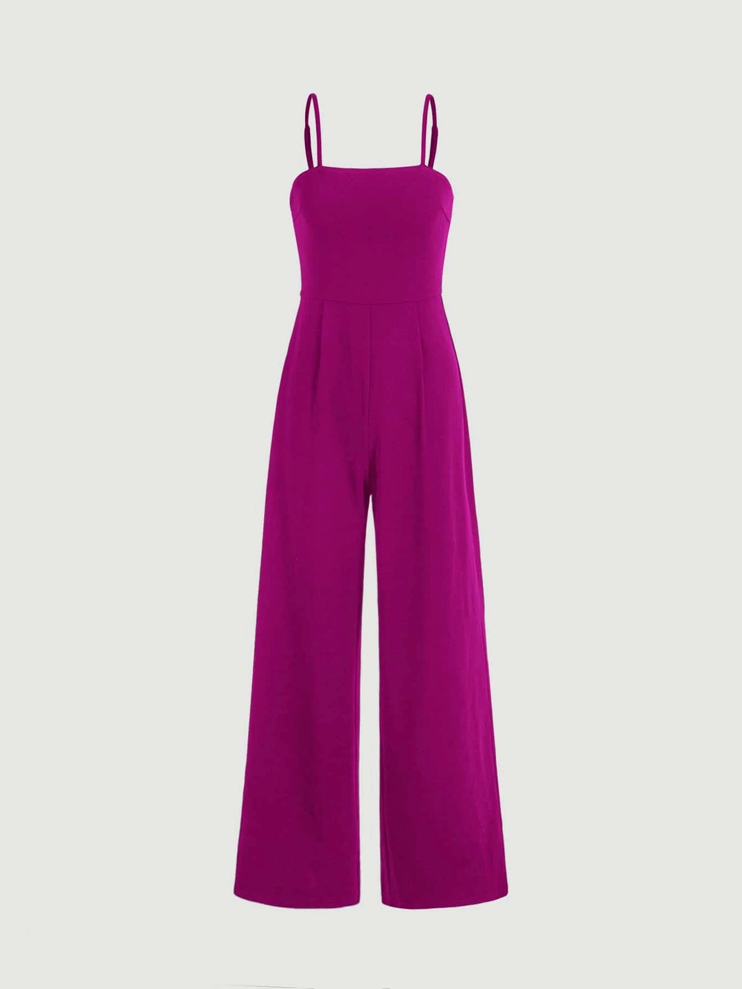 Plicated Detail Cami Jumpsuit