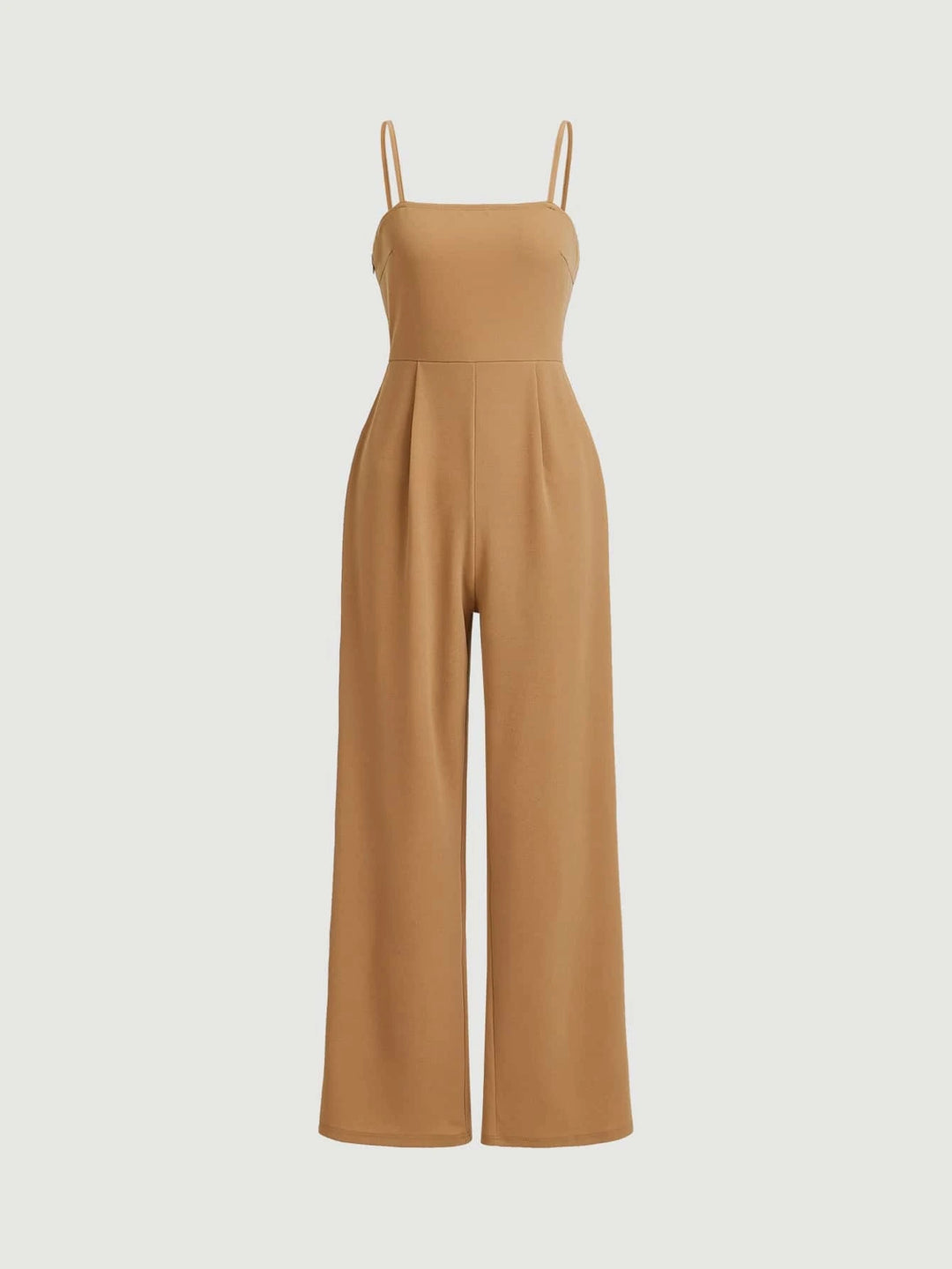 Plicated Detail Cami Jumpsuit