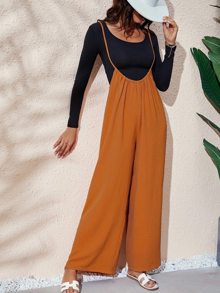 Sleeveless Jumpsuit Without T-Shirt