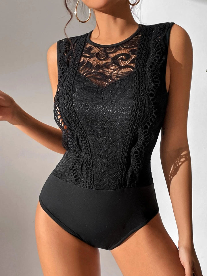 Lace Insert Bodysuit