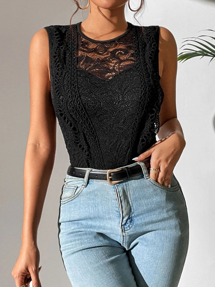 Lace Insert Bodysuit