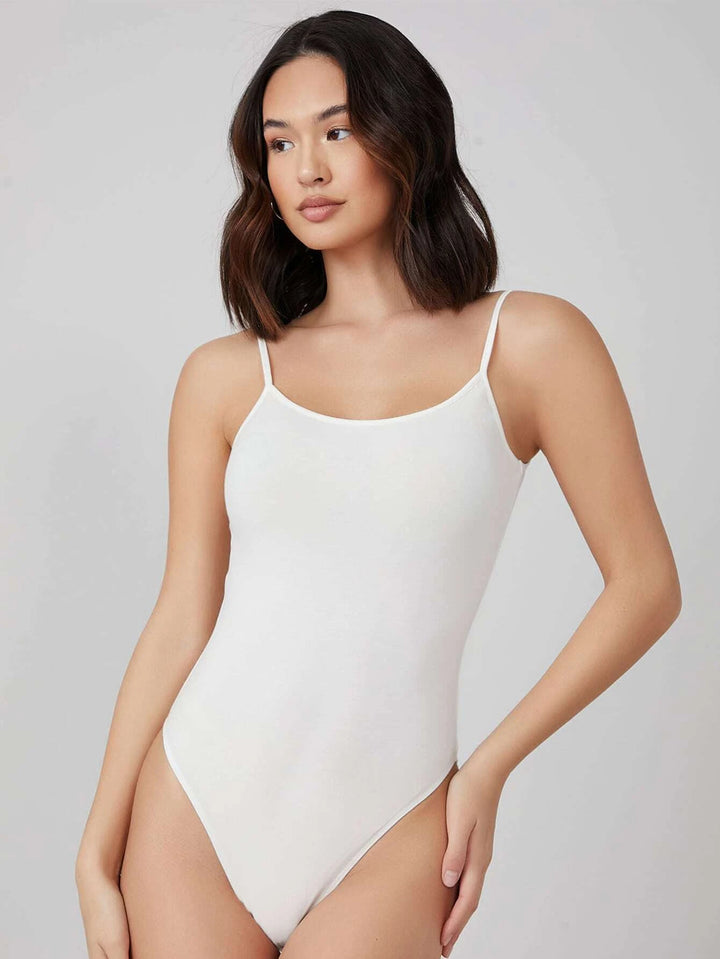 Solid Form Fitted Slip Bodysuit