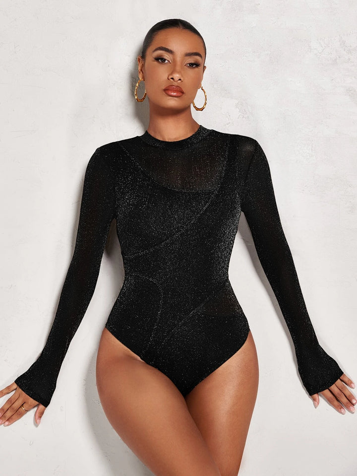 Mock Neck Sleeveless Bodysuit