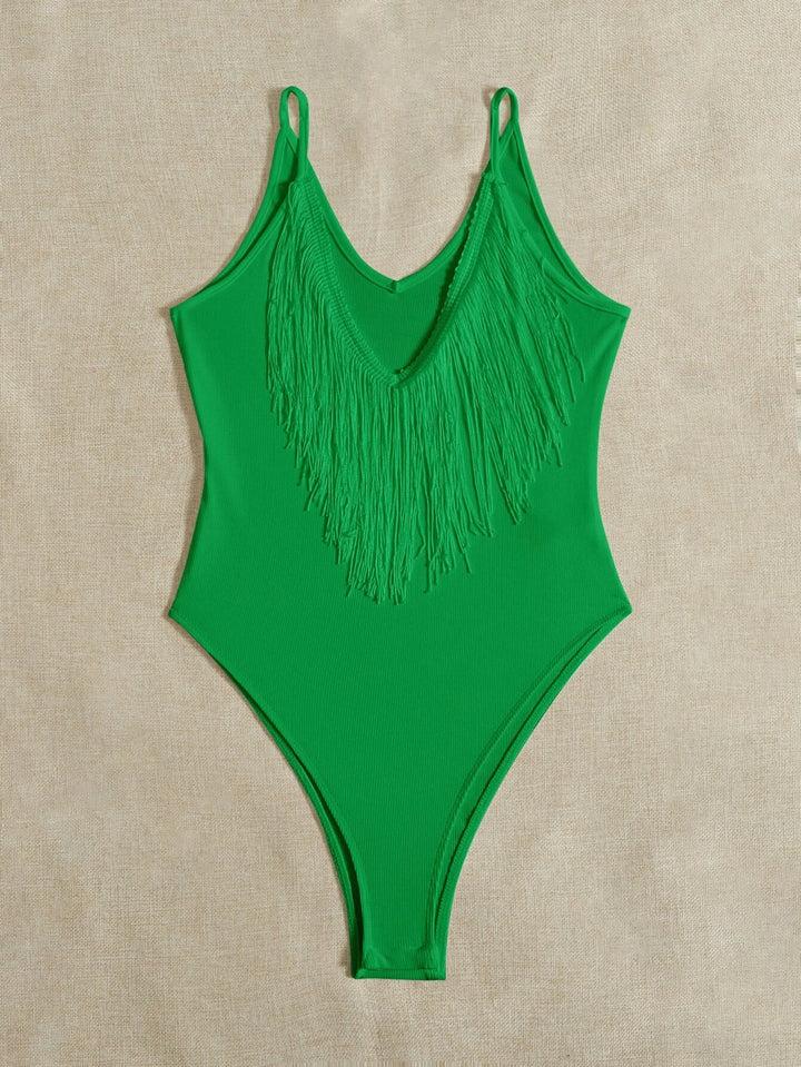 Body camisole bordé de franges