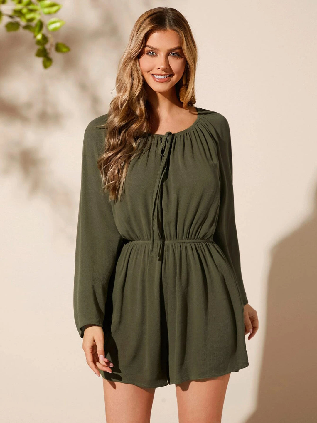 Flounce Sleeved Romper