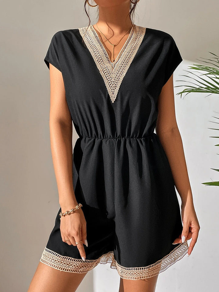 Casual Batwing Sleeve Romper