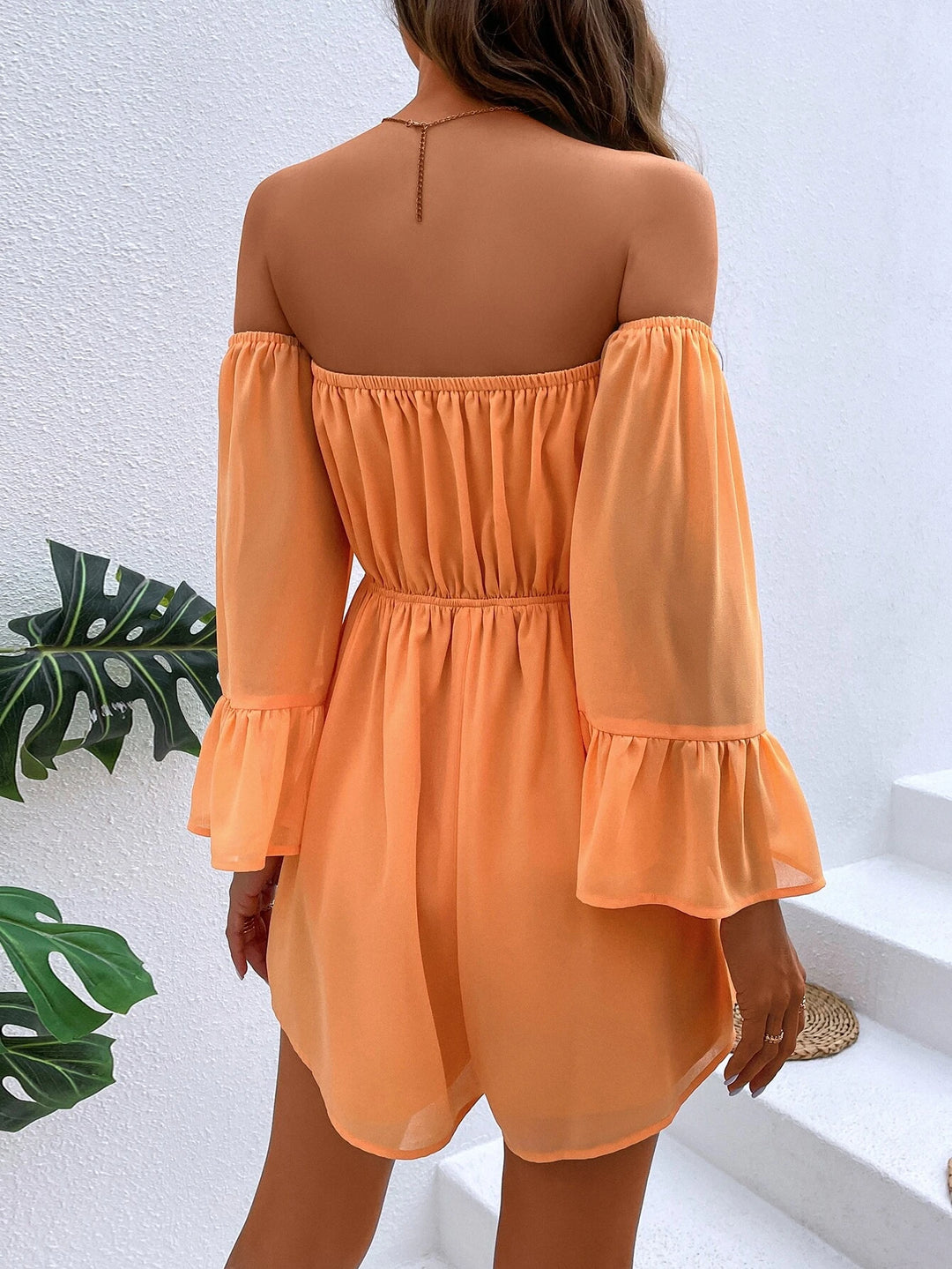 Sleeve Romper Without Belt