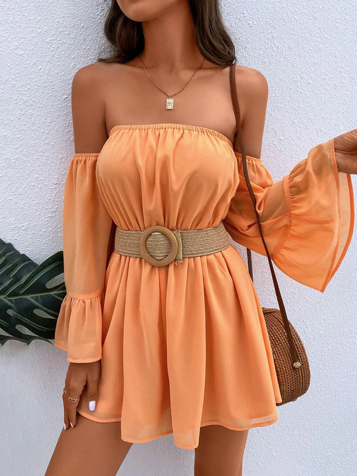 Sleeve Romper Without Belt