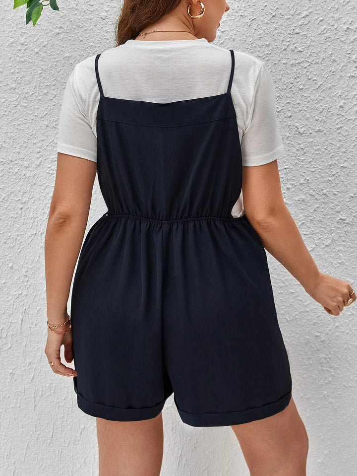 Overall Romper Without Tee