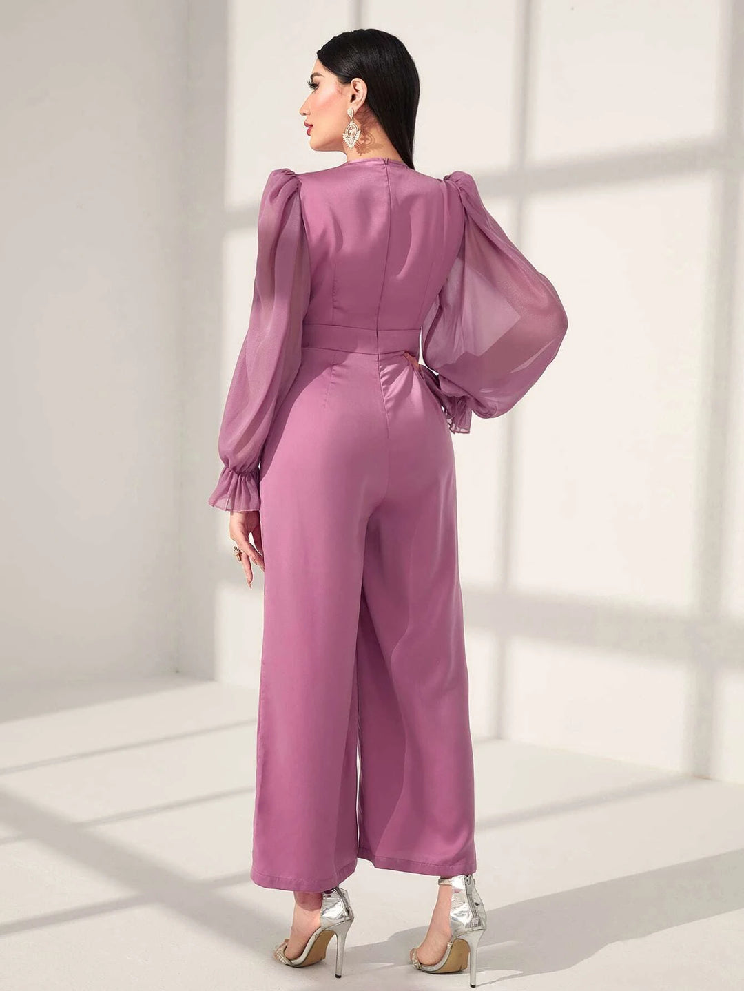 Ruffle Sleeved Jumpsuit