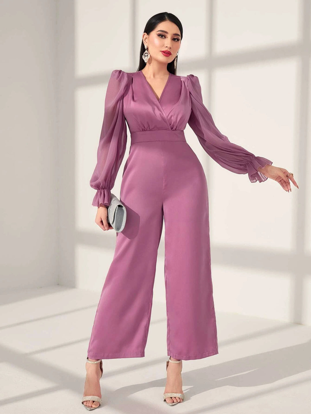 Ruffle Sleeved Jumpsuit