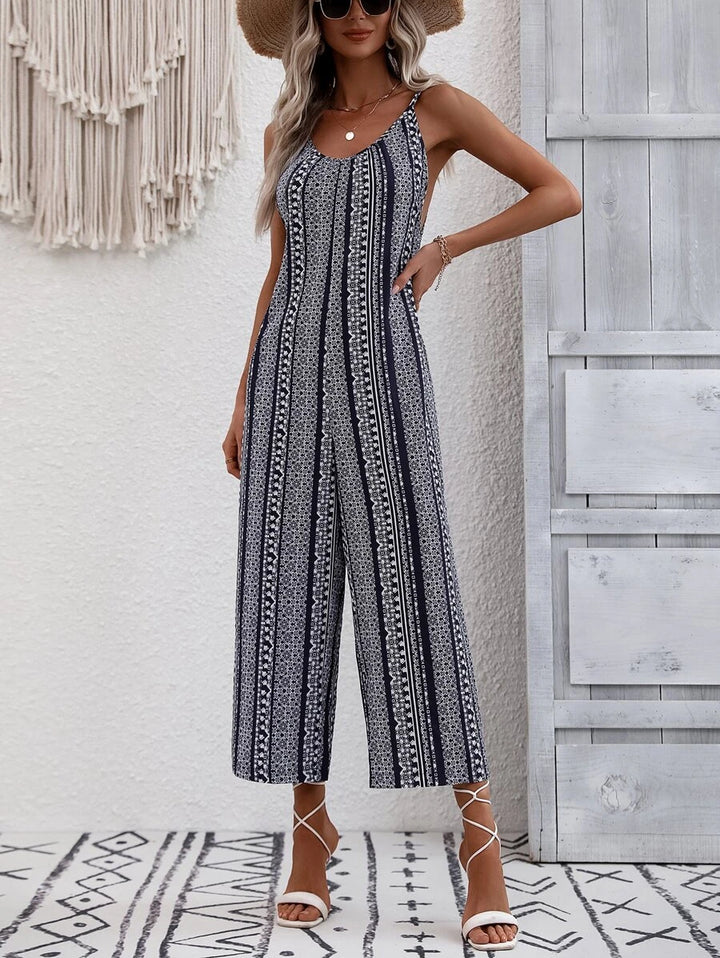 Geo Print Cami Jumpsuit