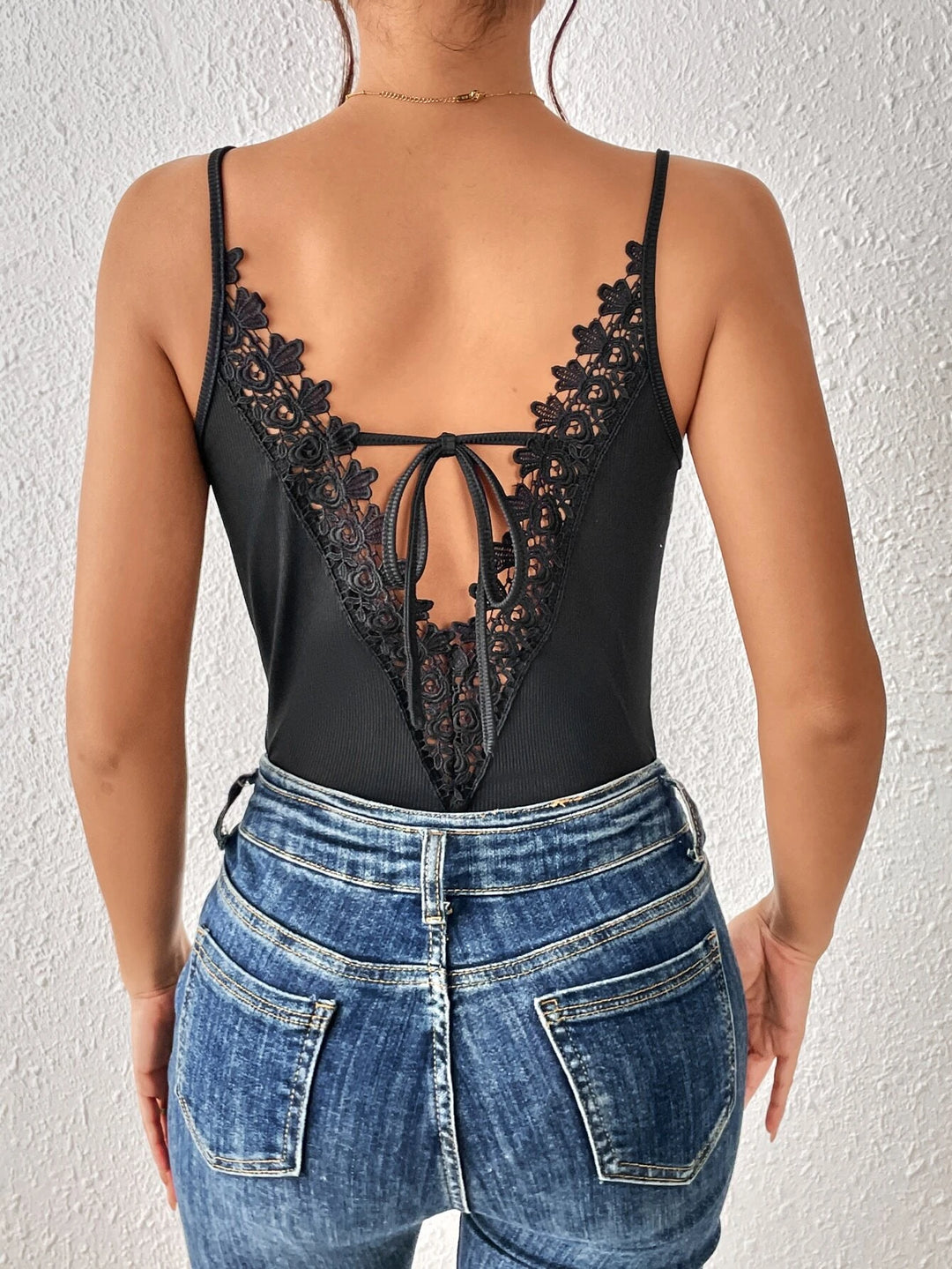 Elegant Backless Cami Bodysuit