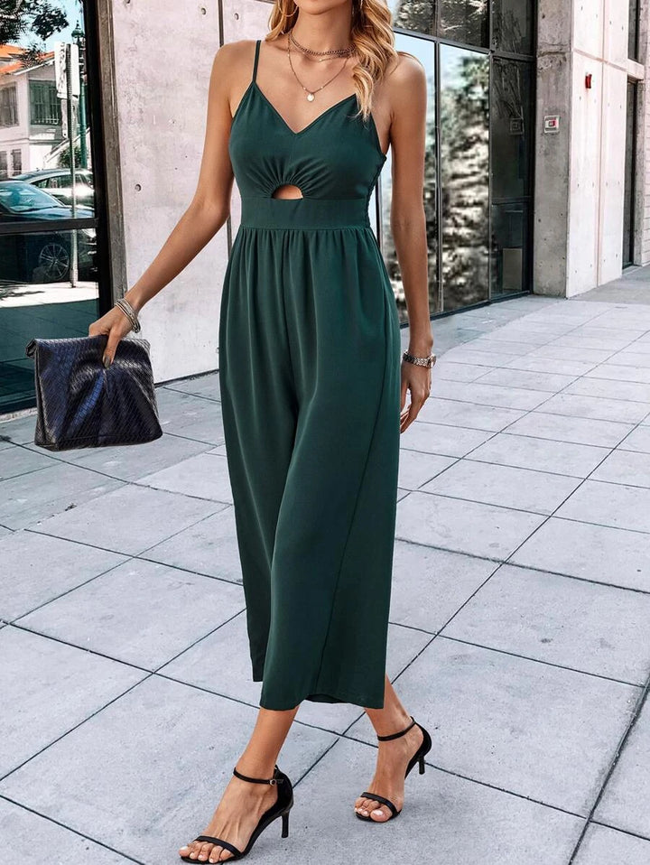 Cut Out Front Cami Jumpsuit